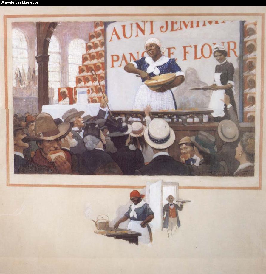 NC Wyeth Aunt Jemima at eh Columbian Exposition in 1893